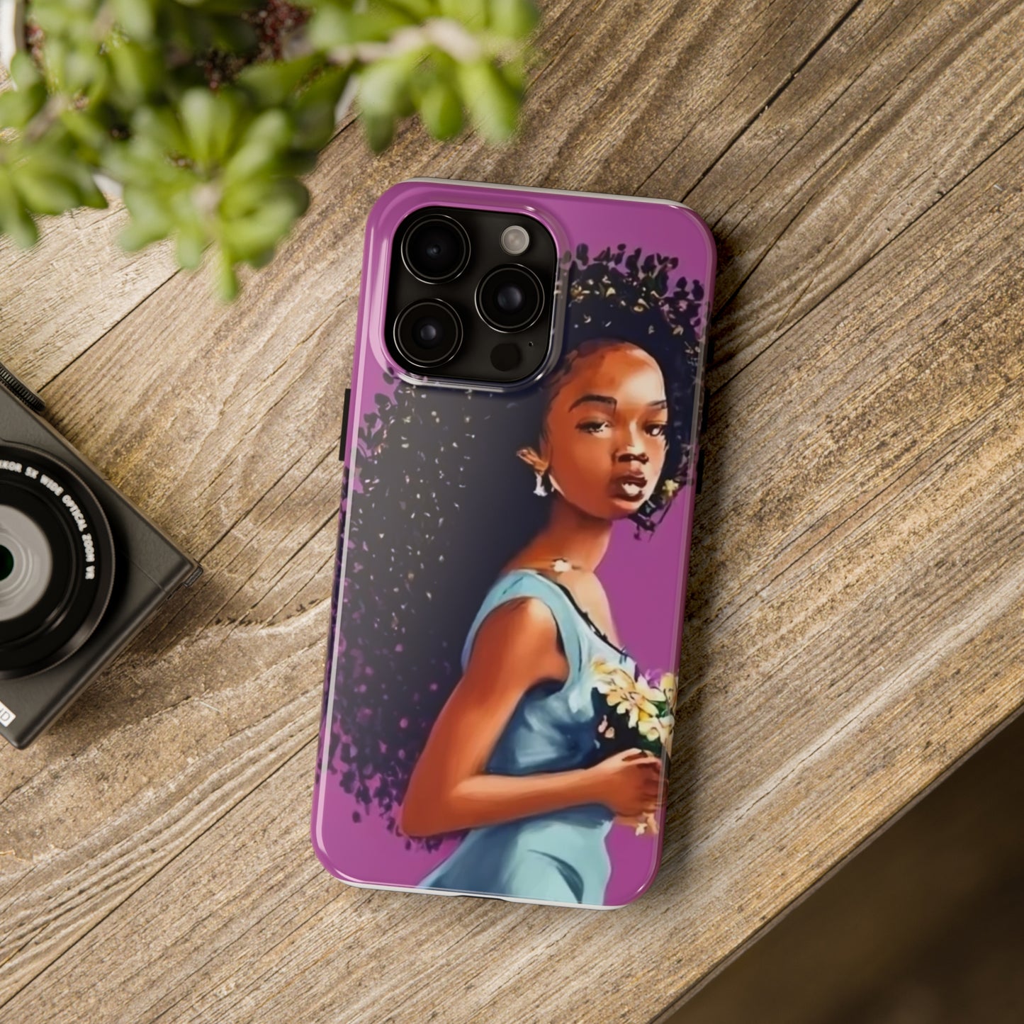 "My hair, My crown" Tough Phone Cases