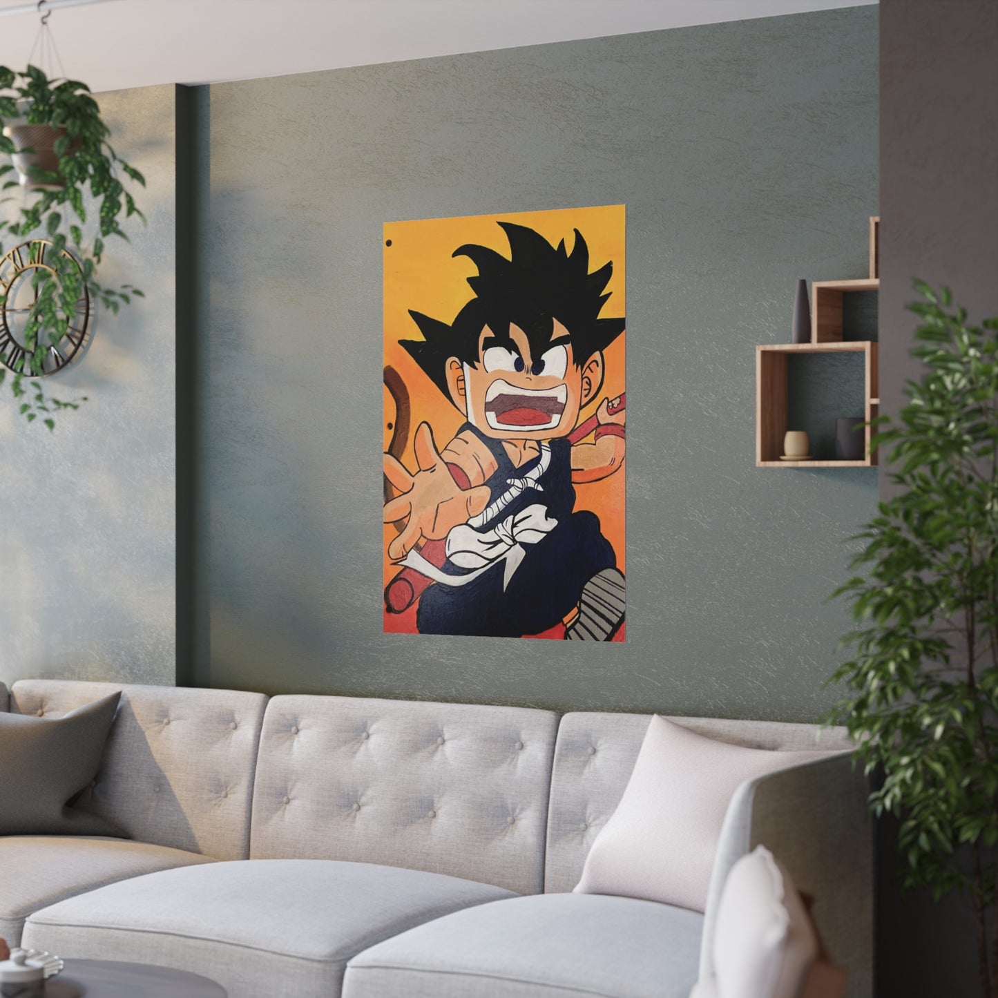 "Kid Goku" Satin Poster