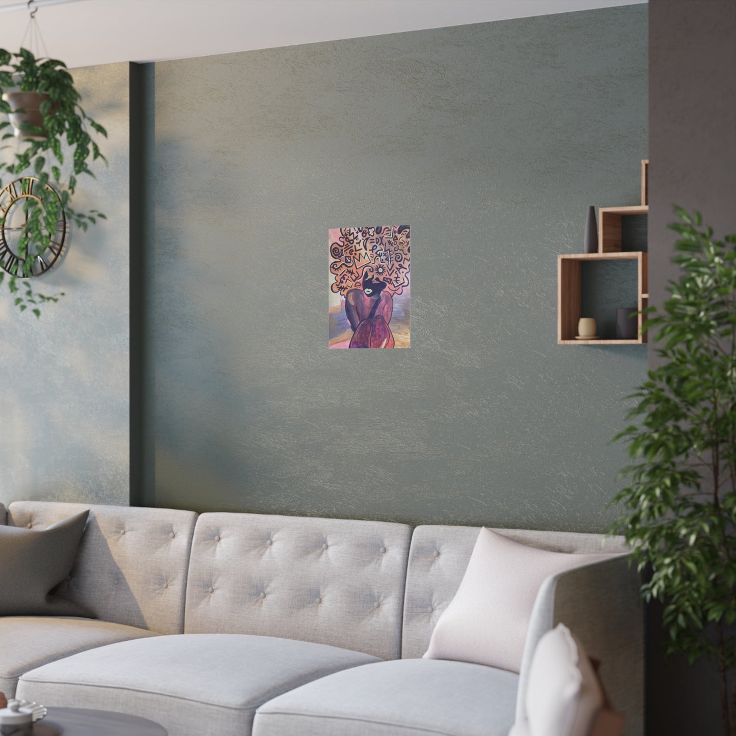 "Naked Purple Lady" Satin Posters (210gsm)