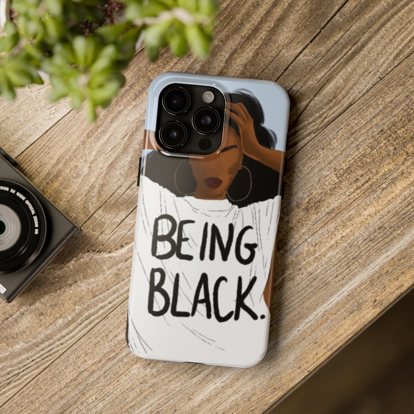 "Being Black" Tough Phone Cases