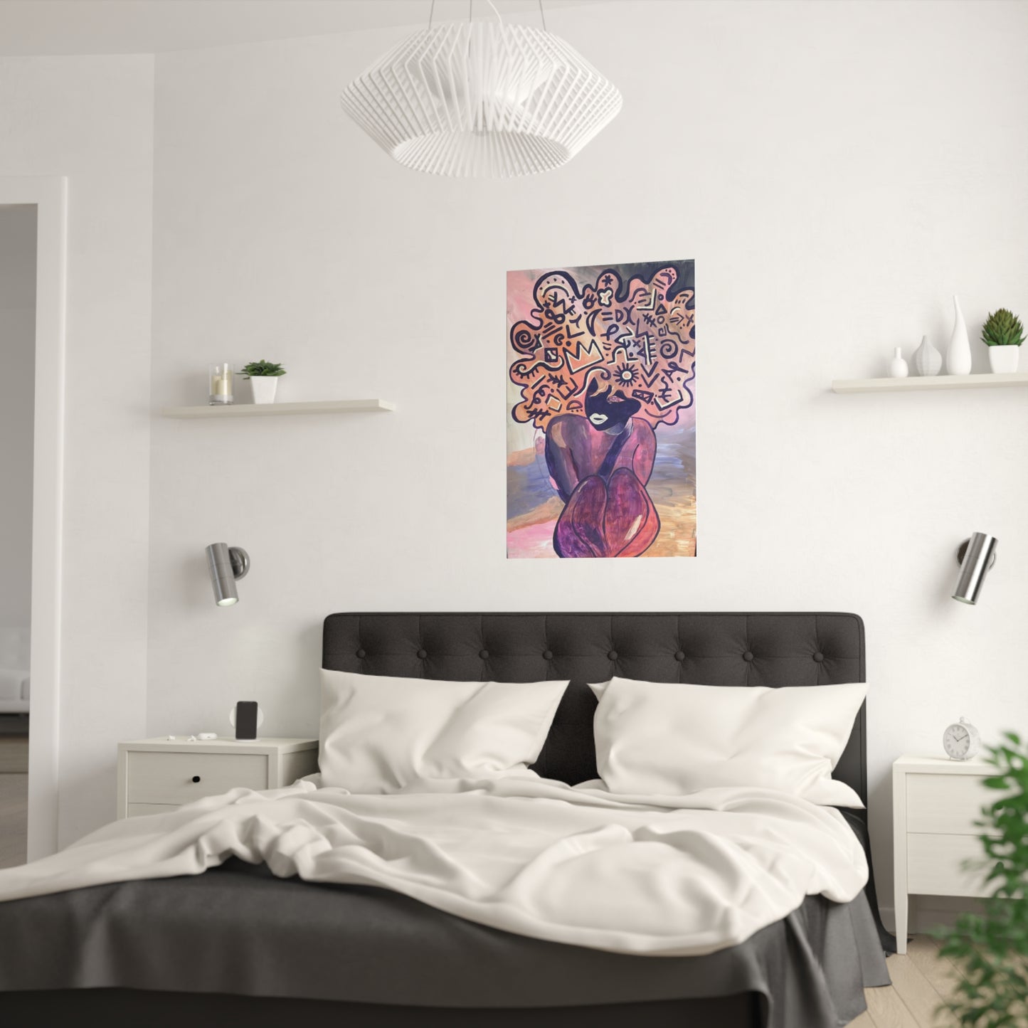 "Naked Purple Lady" Satin Posters (210gsm)