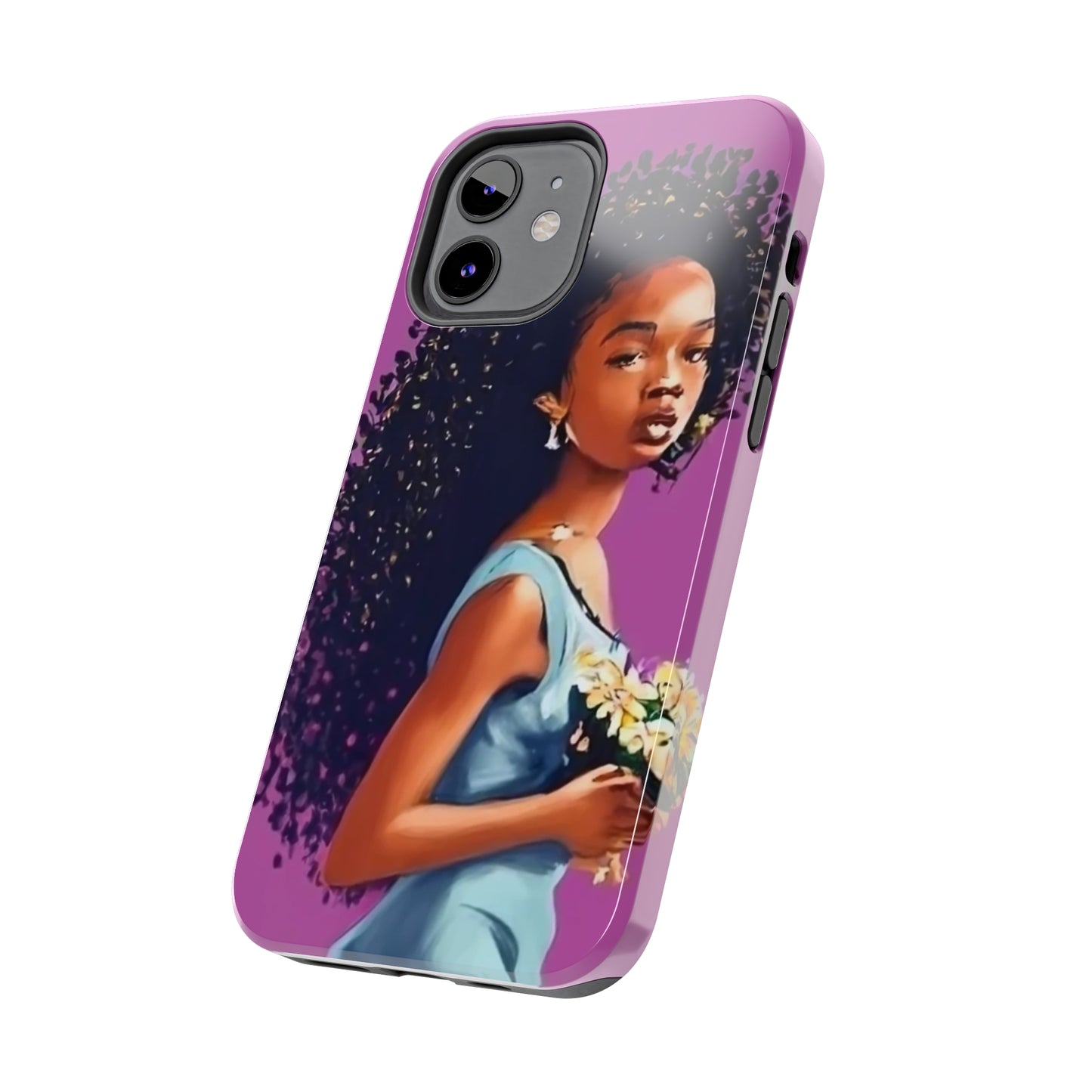 "My hair, My crown" Tough Phone Cases