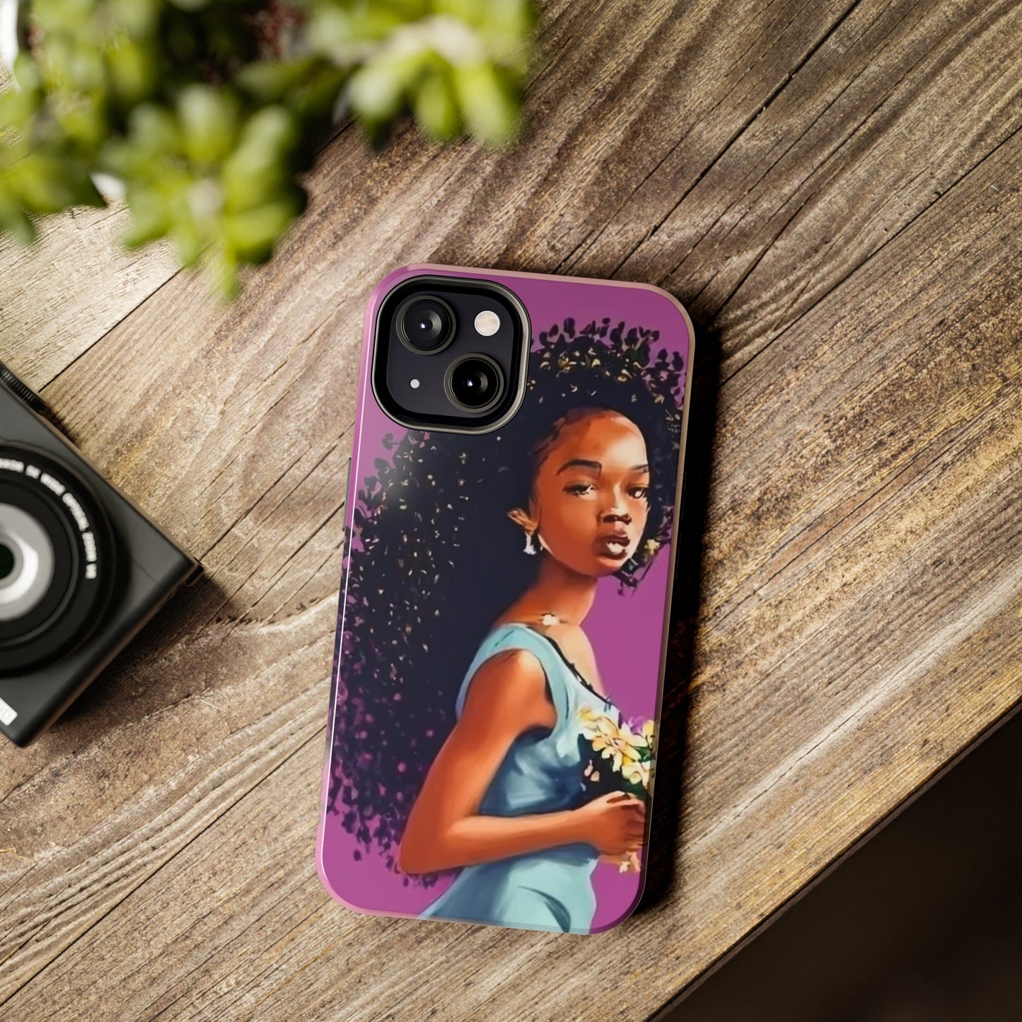 "My hair, My crown" Tough Phone Cases