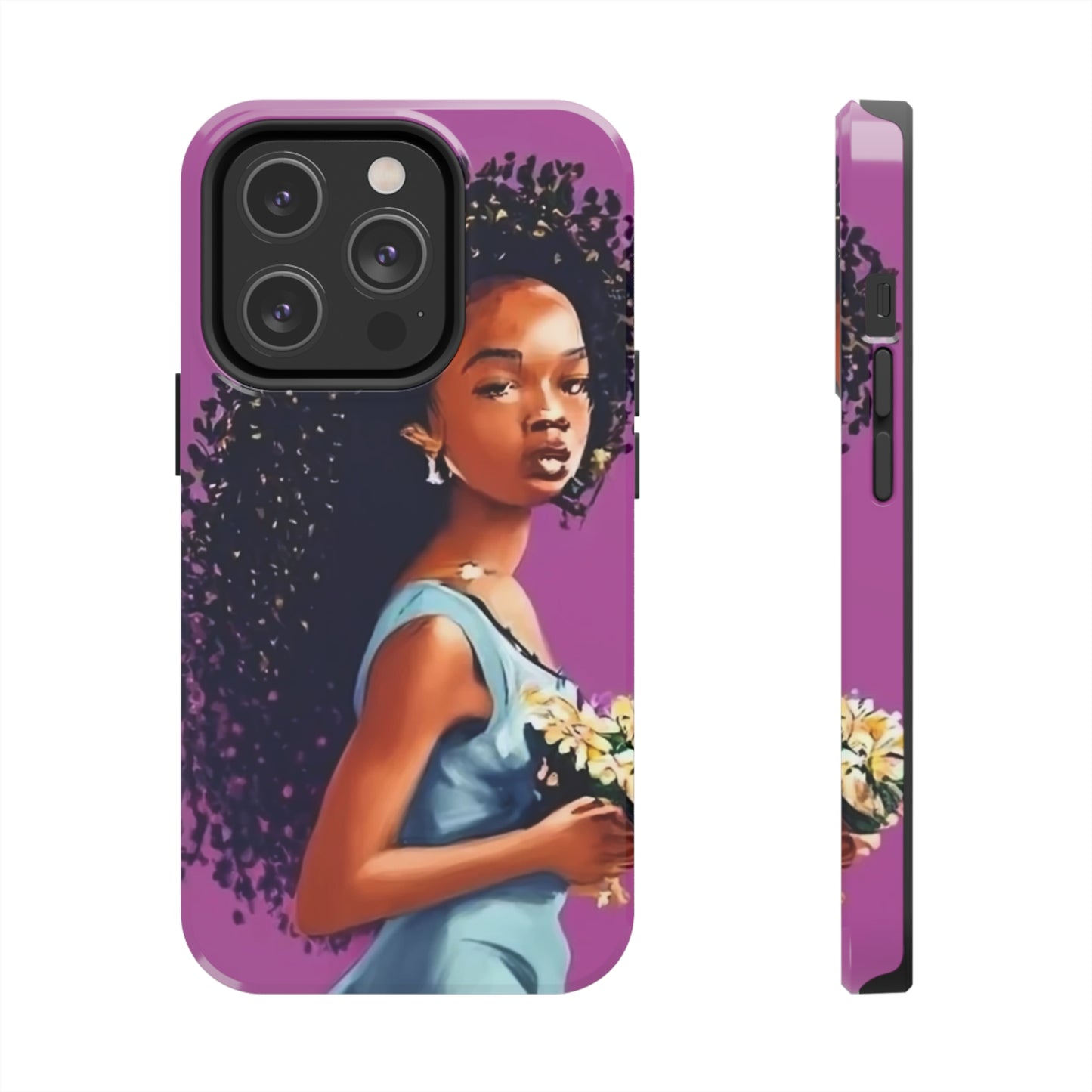 "My hair, My crown" Tough Phone Cases
