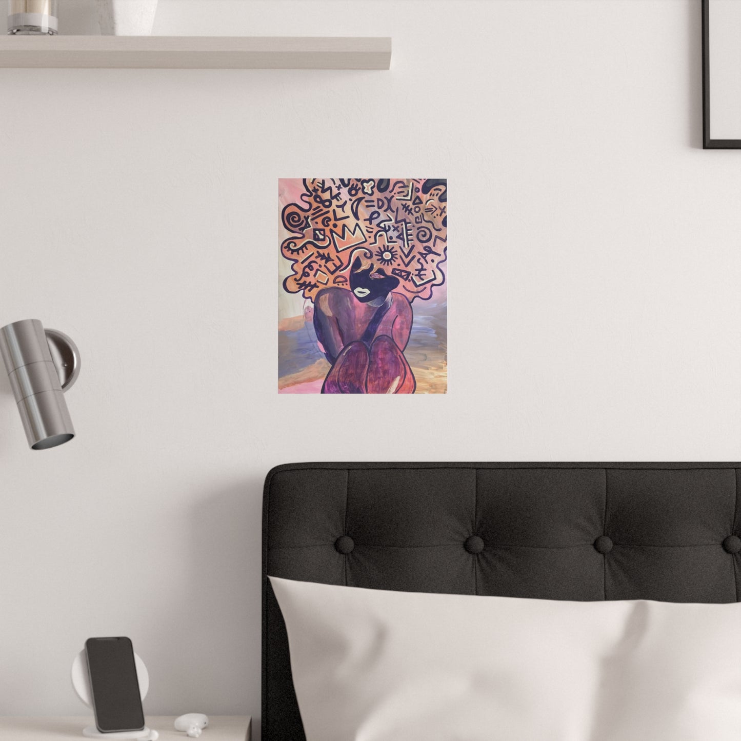 "Naked Purple Lady" Satin Posters (210gsm)