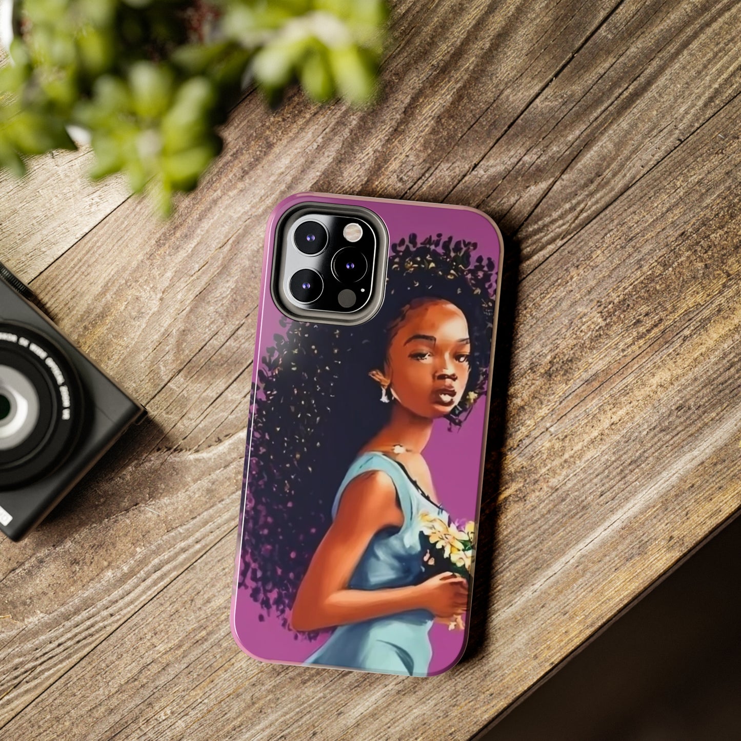 "My hair, My crown" Tough Phone Cases