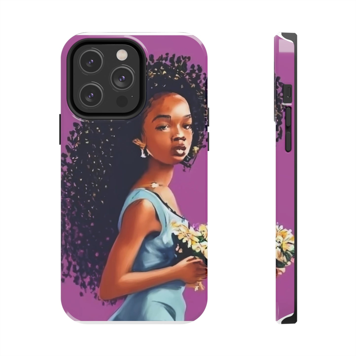 "My hair, My crown" Tough Phone Cases