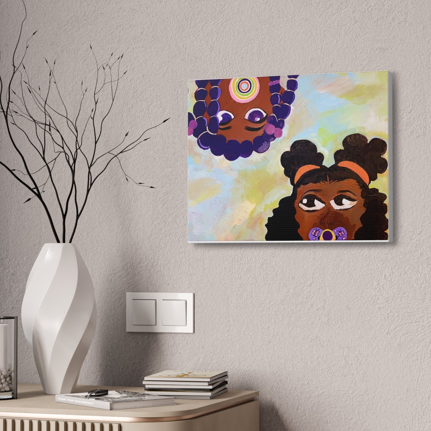 "My sister's keeper" Canvas Stretched, 1.5''