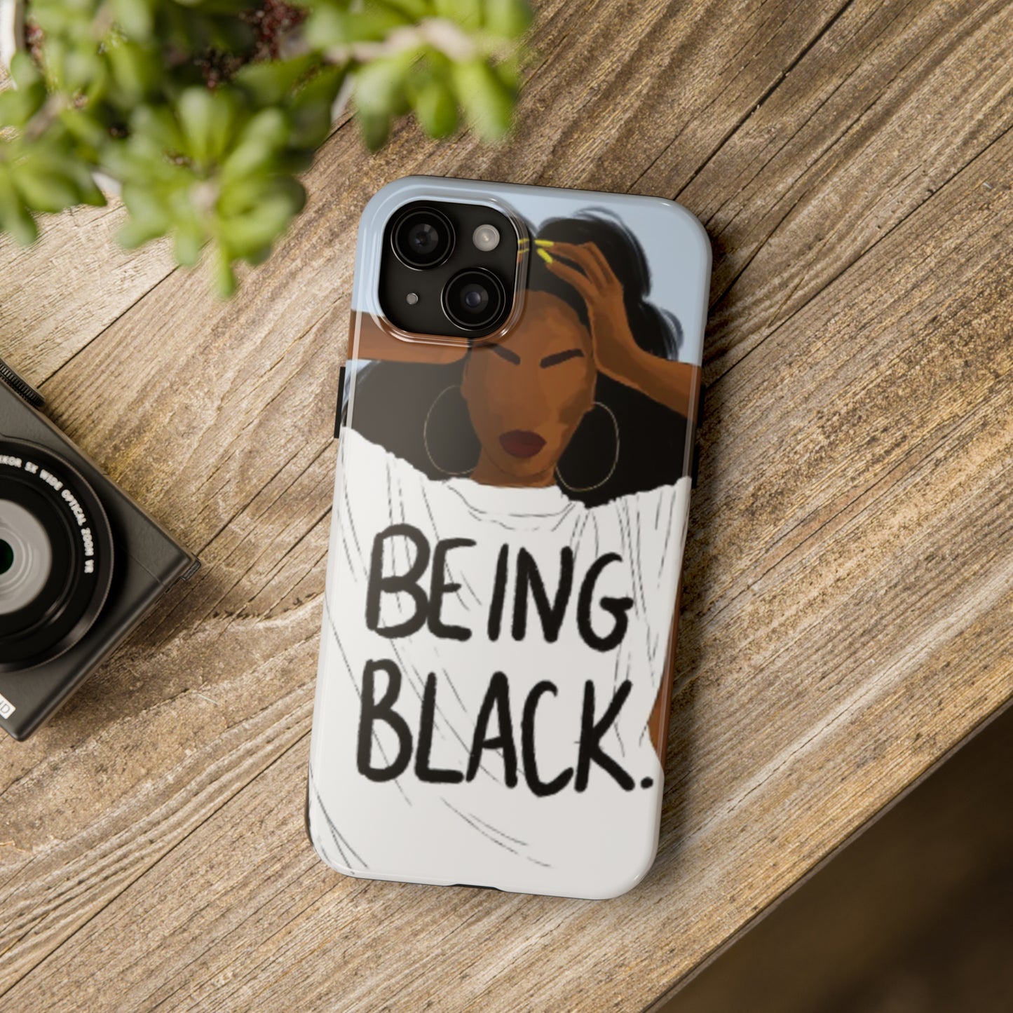 "Being Black" Tough Phone Cases