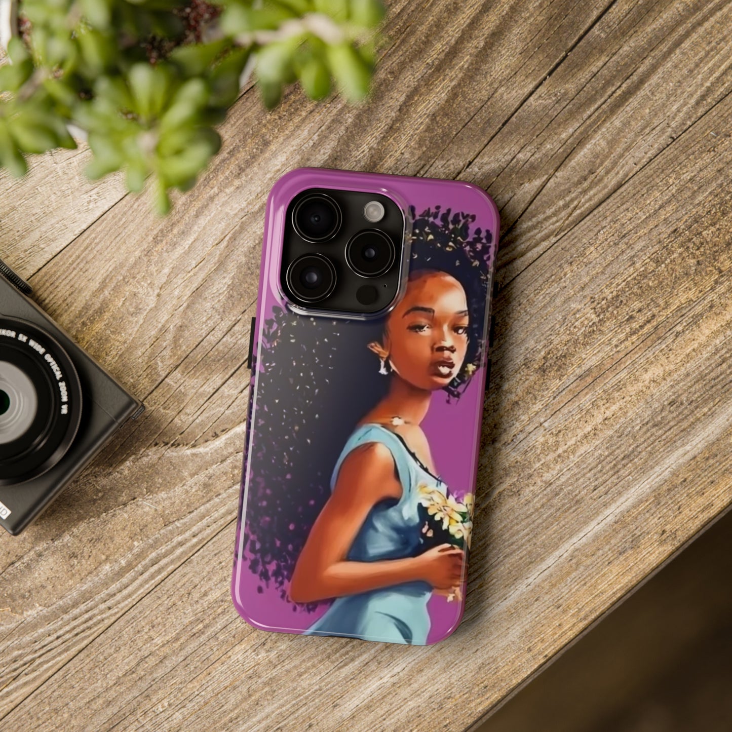 "My hair, My crown" Tough Phone Cases