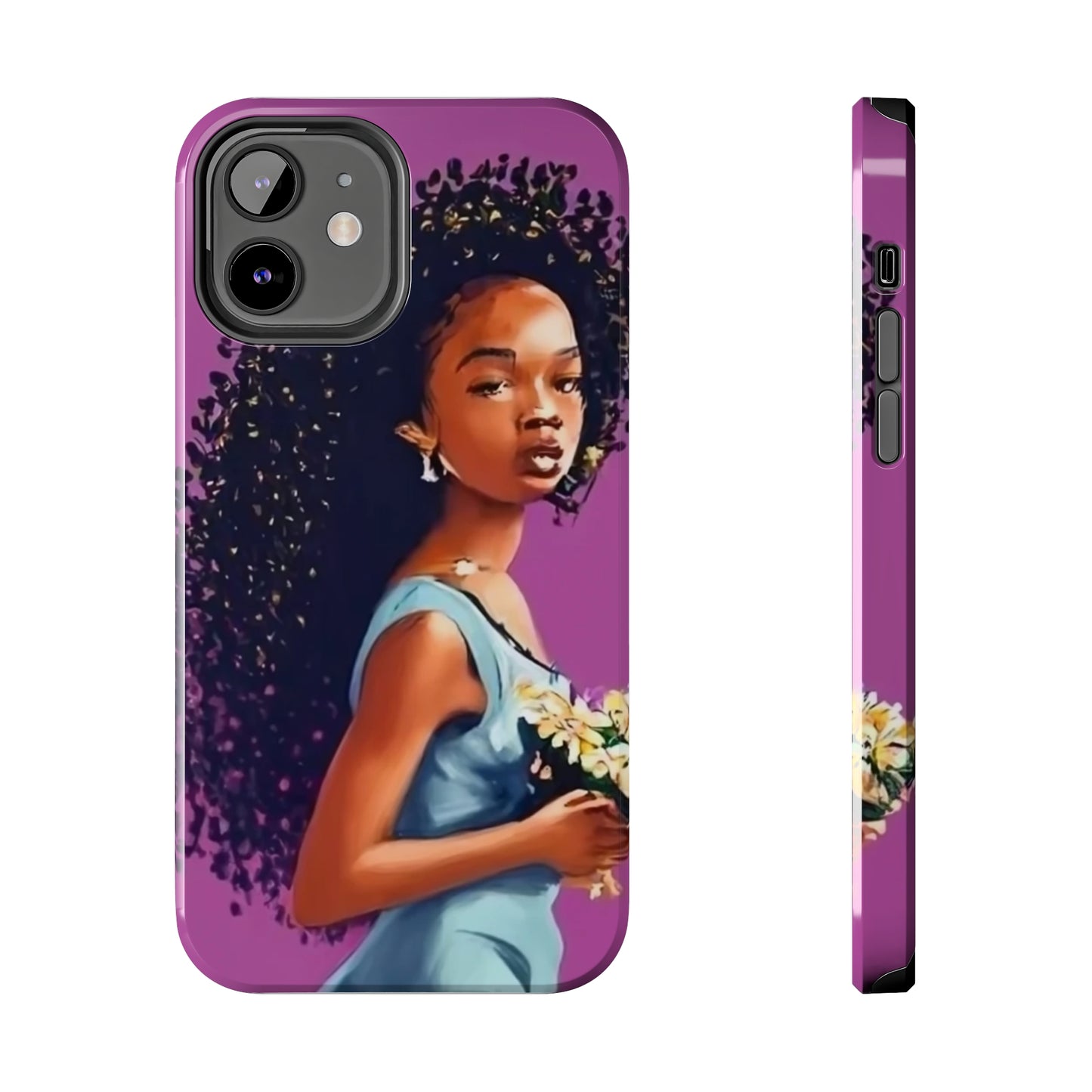 "My hair, My crown" Tough Phone Cases