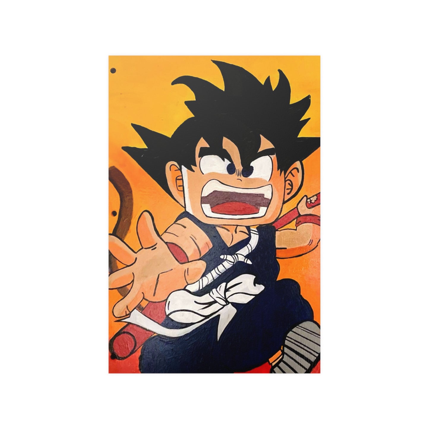 "Kid Goku" Satin Poster
