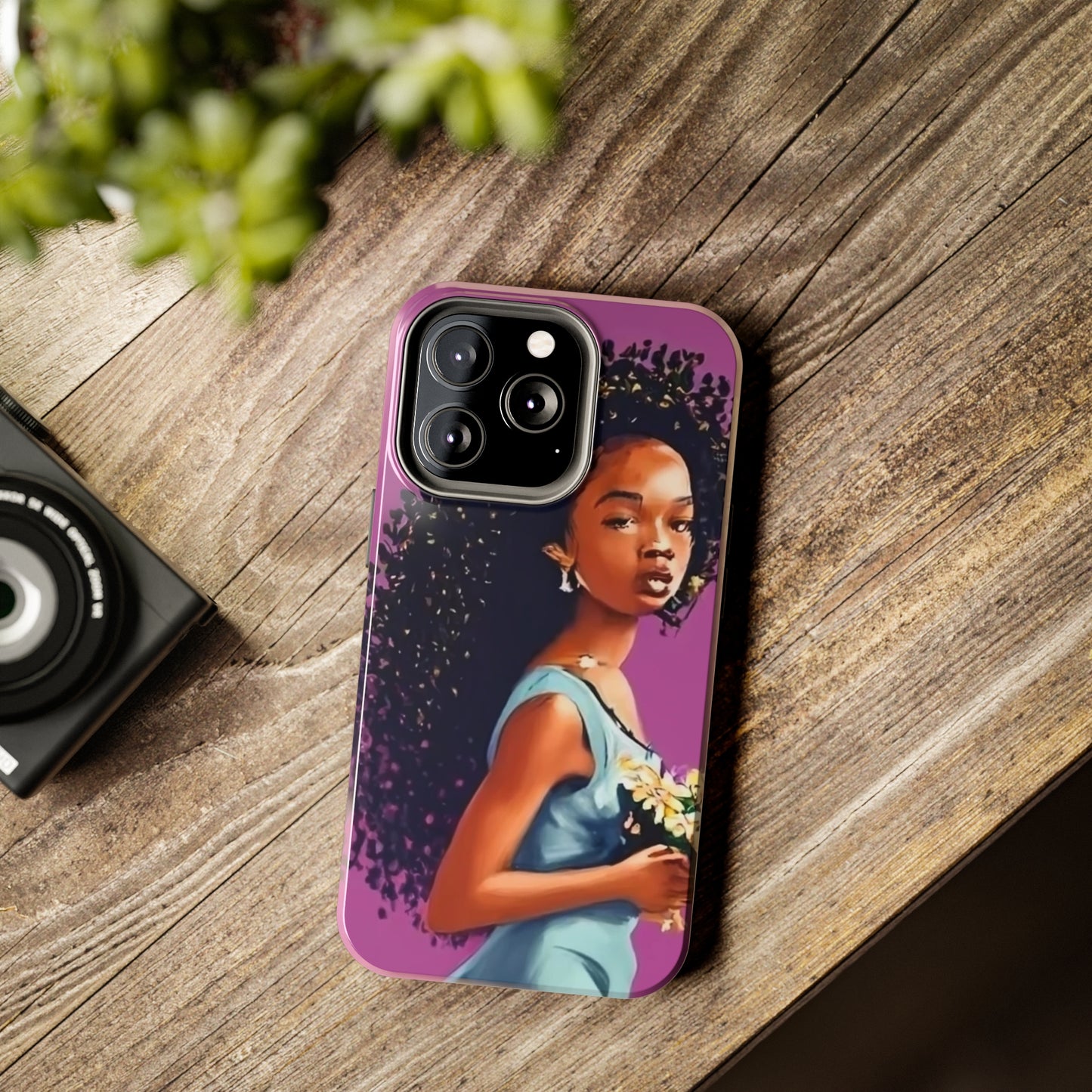 "My hair, My crown" Tough Phone Cases