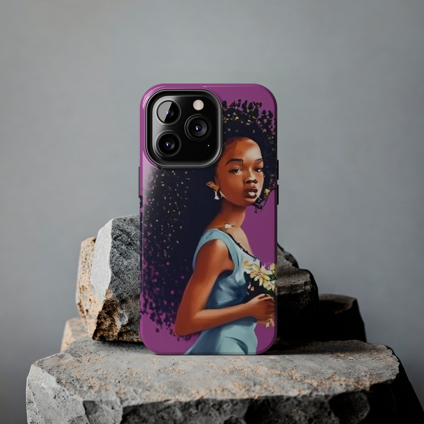 "My hair, My crown" Tough Phone Cases
