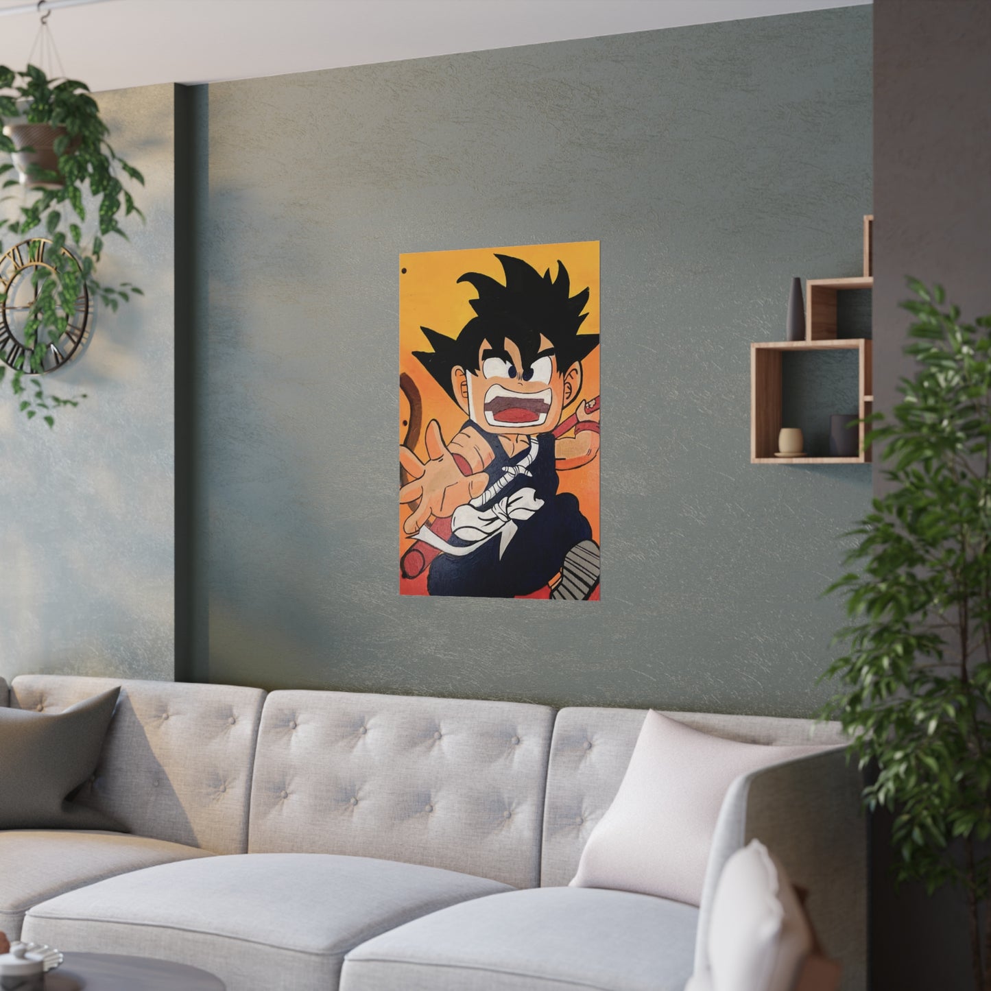 "Kid Goku" Satin Poster