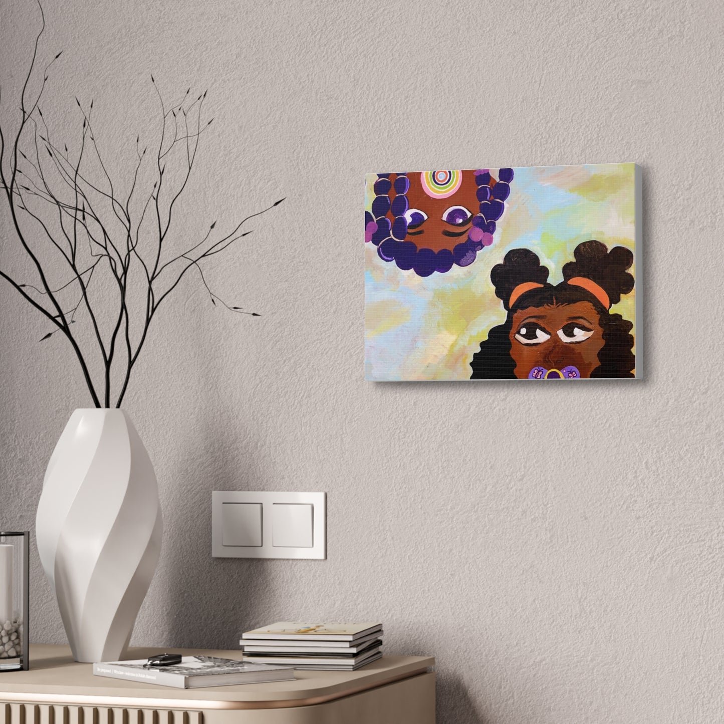 "My sister's keeper" Canvas Stretched, 1.5''