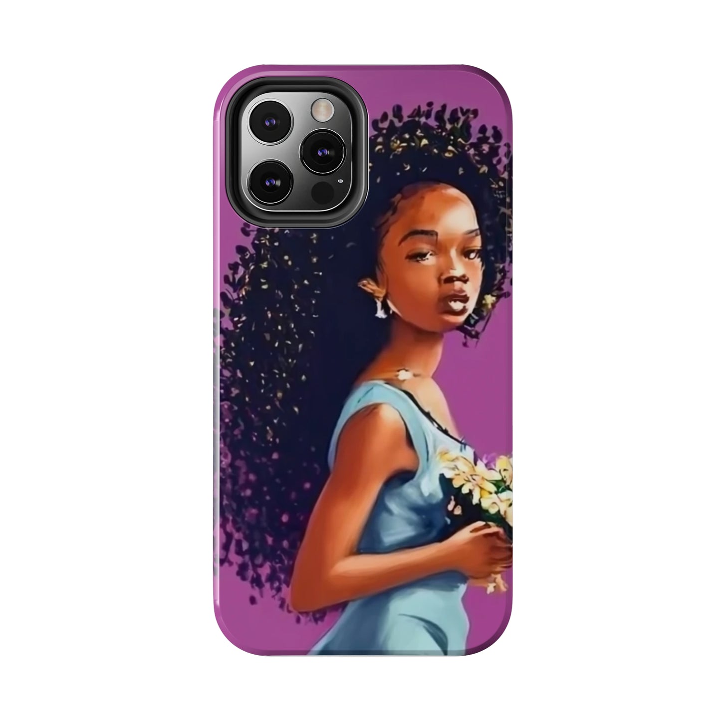 "My hair, My crown" Tough Phone Cases