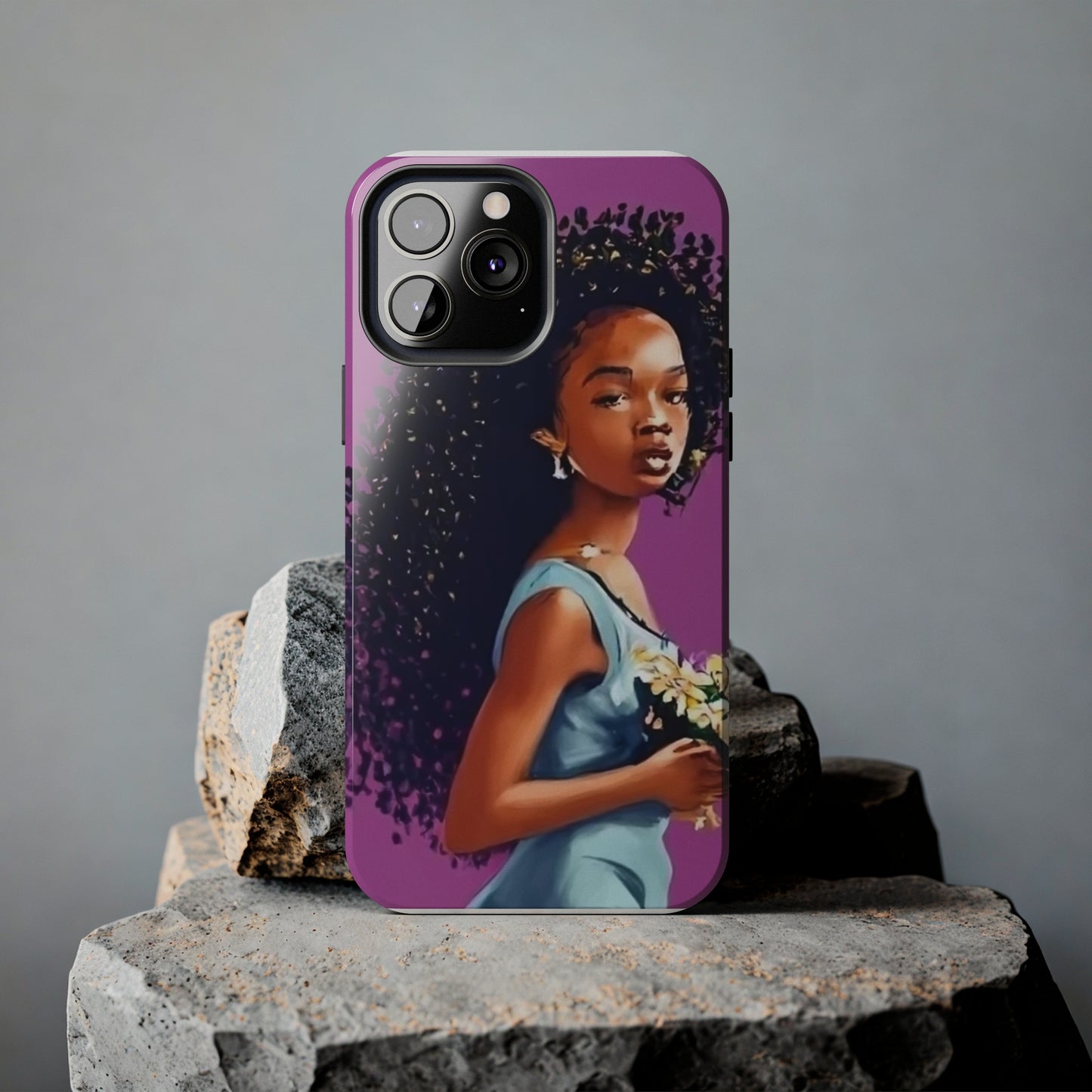 "My hair, My crown" Tough Phone Cases
