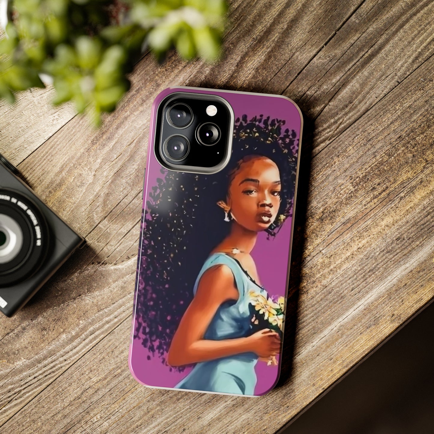 "My hair, My crown" Tough Phone Cases