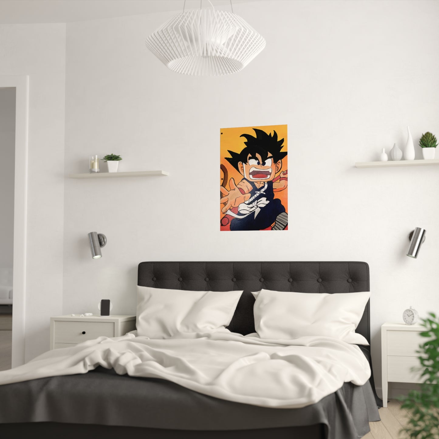 "Kid Goku" Satin Poster