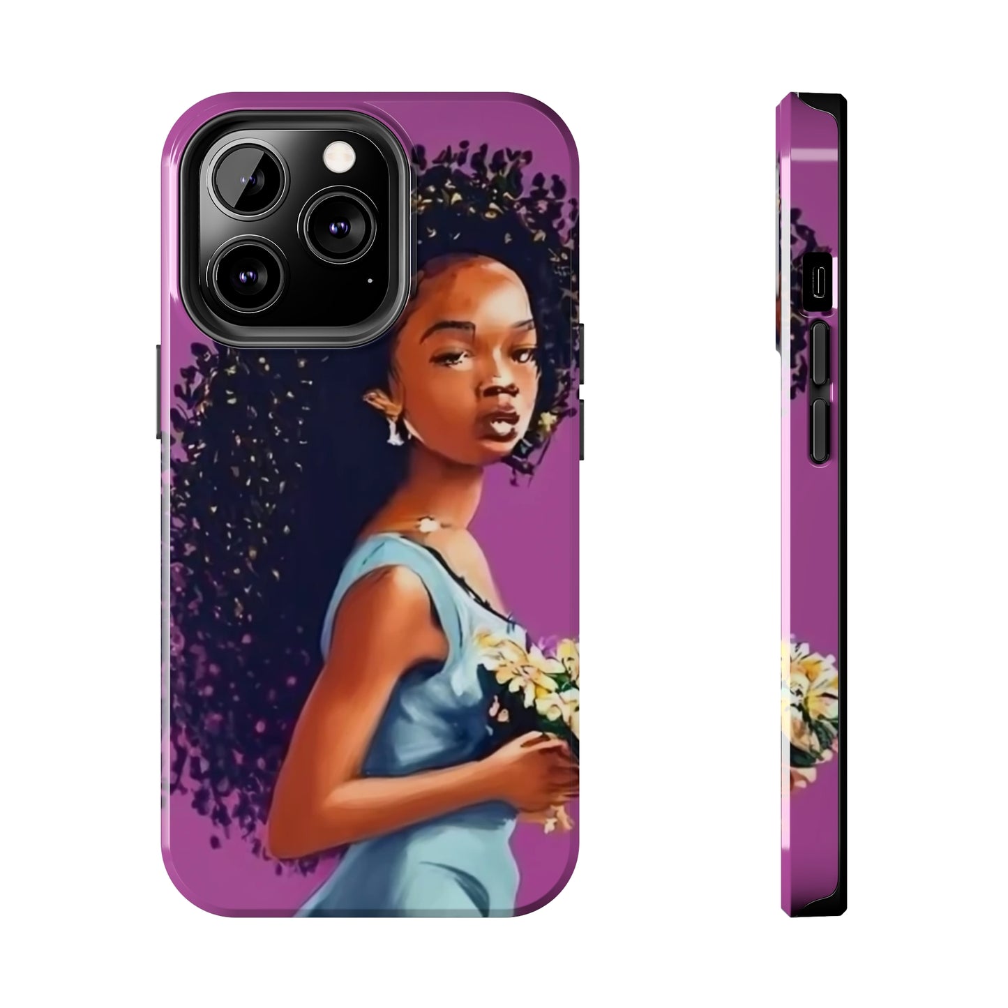 "My hair, My crown" Tough Phone Cases