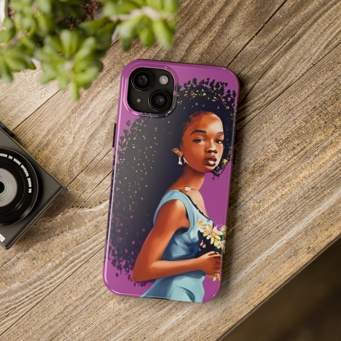 "My hair, My crown" Tough Phone Cases