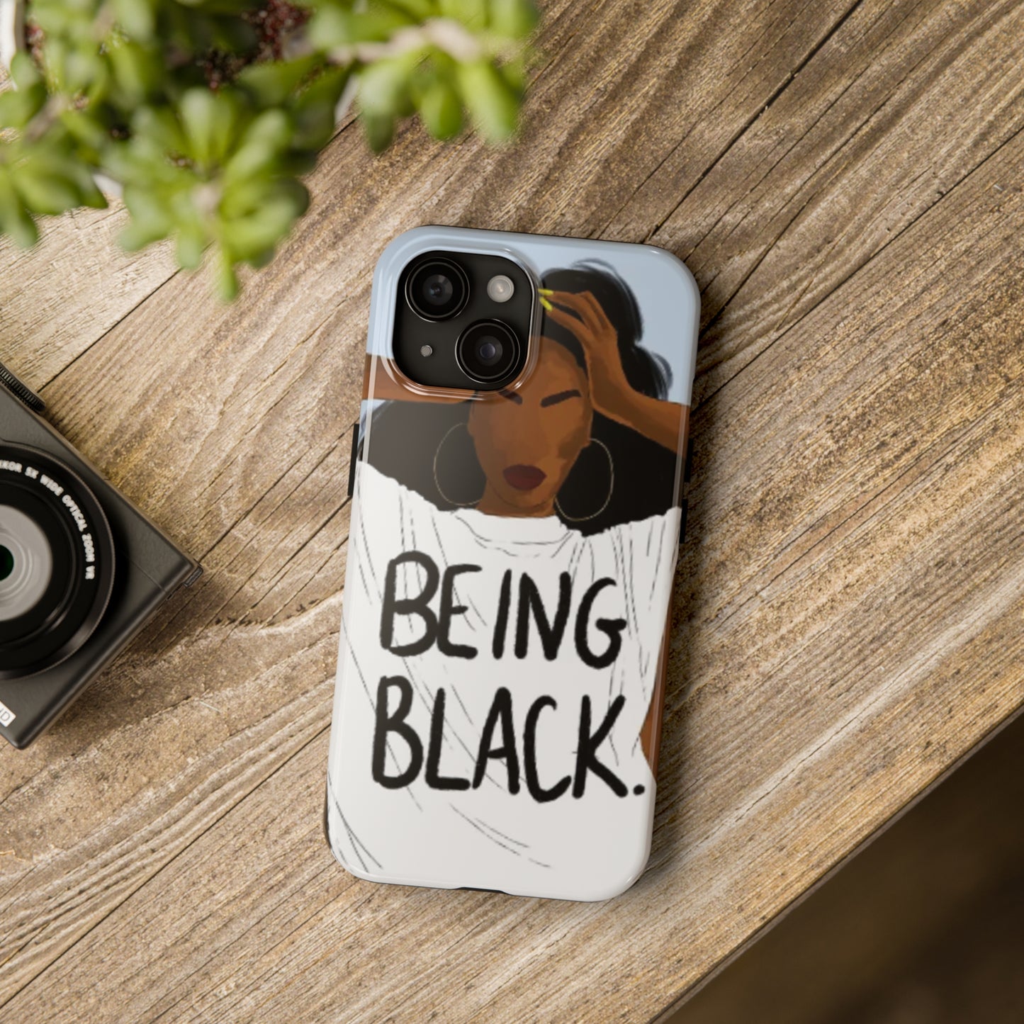 "Being Black" Tough Phone Cases
