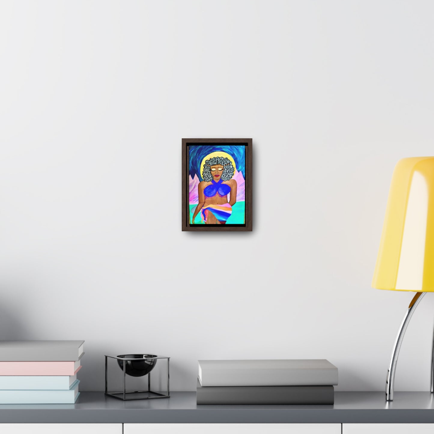 Black Mermaid Gallery Canvas Wraps, Vertical Frame