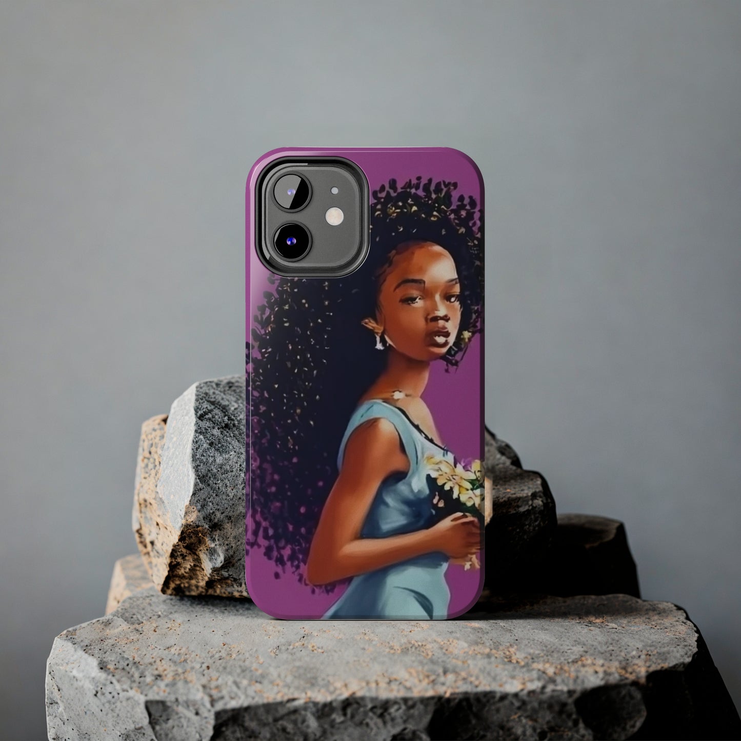 "My hair, My crown" Tough Phone Cases
