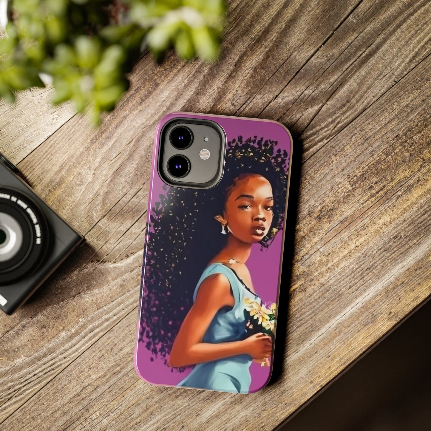 "My hair, My crown" Tough Phone Cases