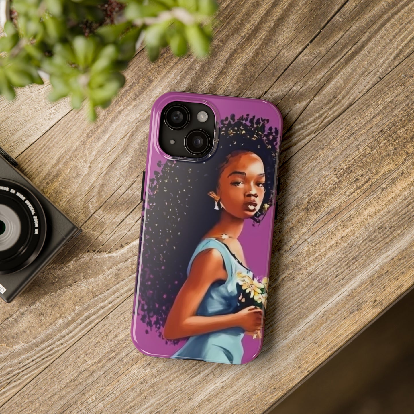 "My hair, My crown" Tough Phone Cases