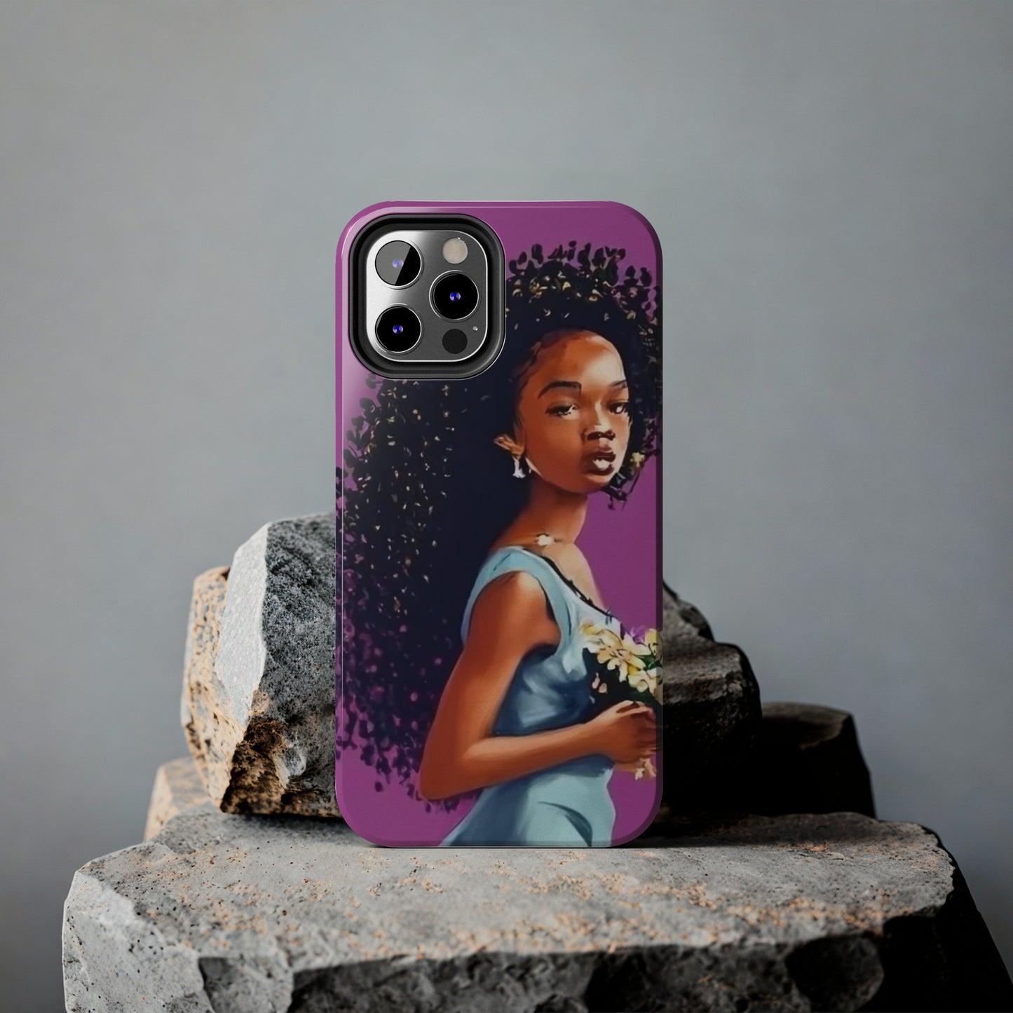 "My hair, My crown" Tough Phone Cases